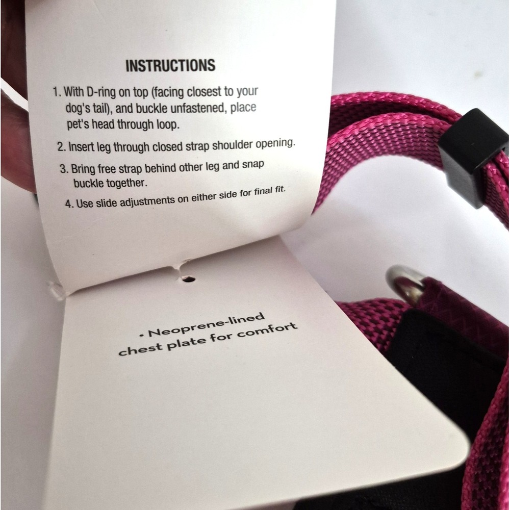 Kong Dog Padded Harness 20 Traffic Maroon Size XL Girth 32-49 In. NWT - Picture 5 of 9